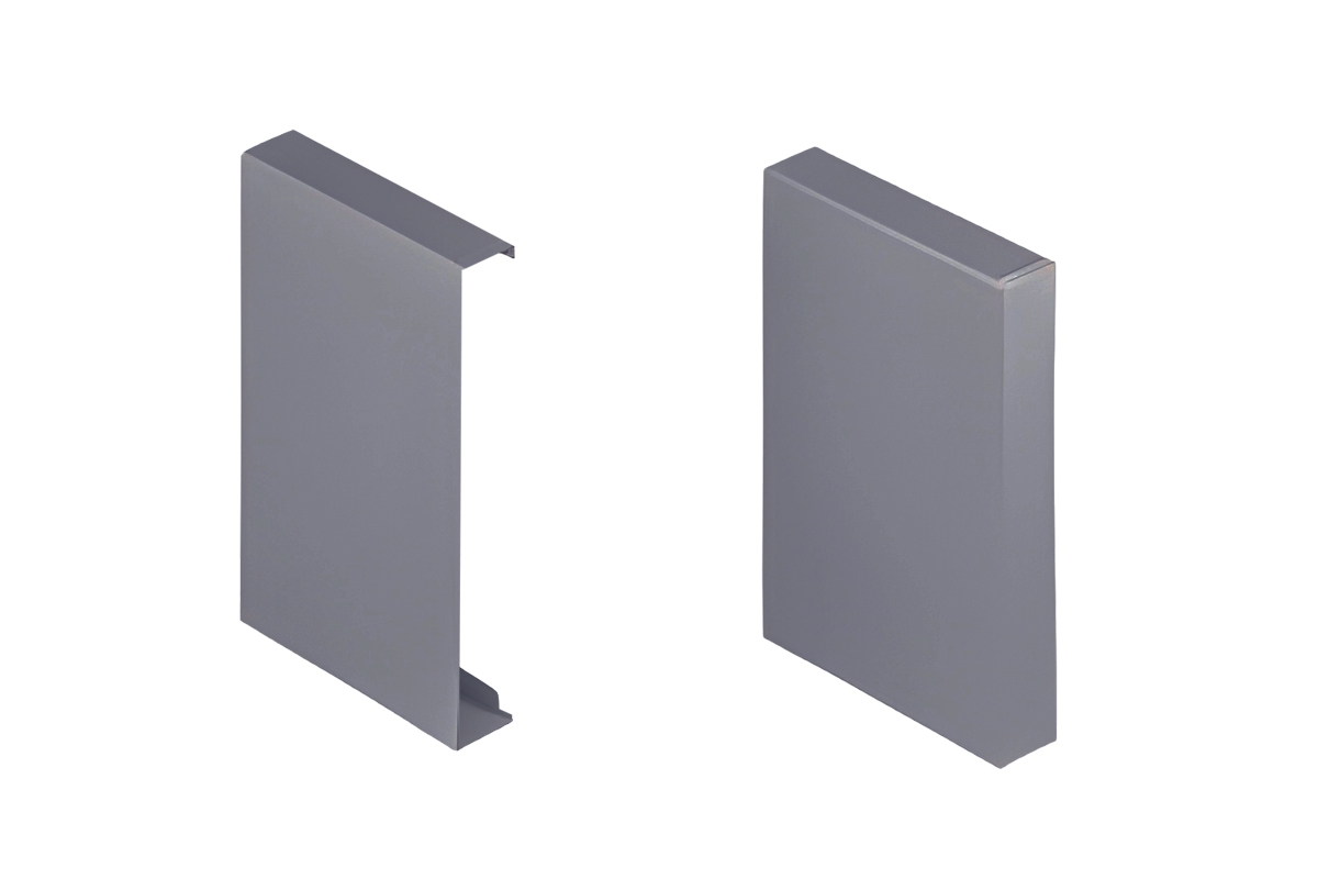 Заглушки держателя передней панели Unihopper Magic Box H80, комплект, серый