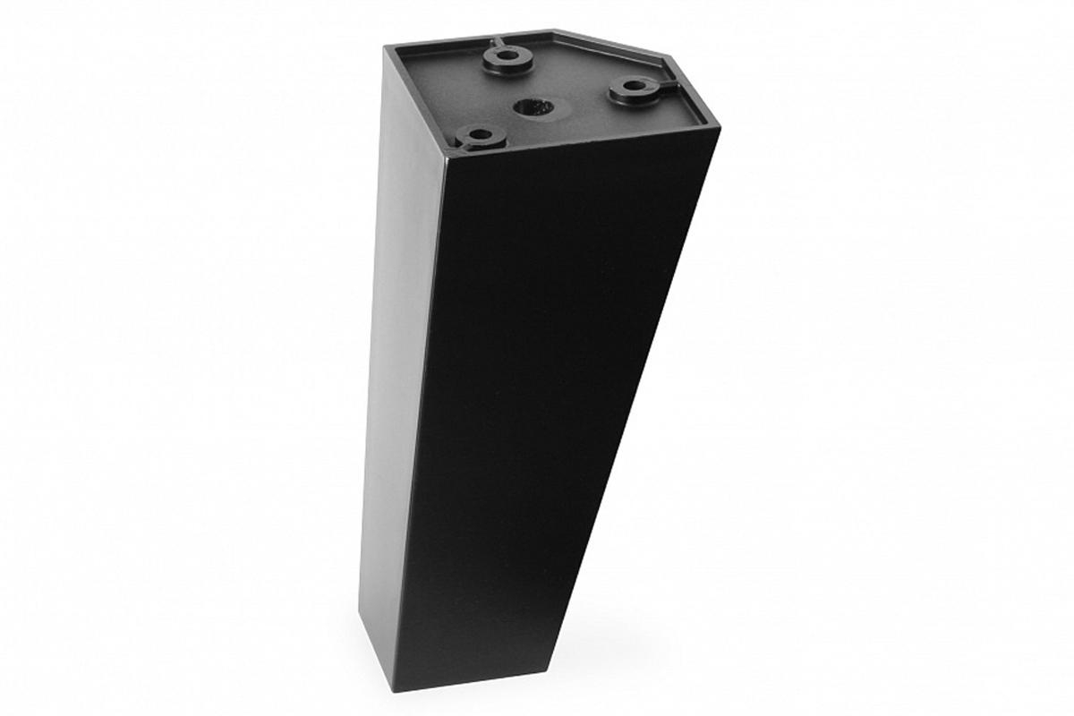 Ножка мебельная X039 120 мм нерегулируемая пластик, черная