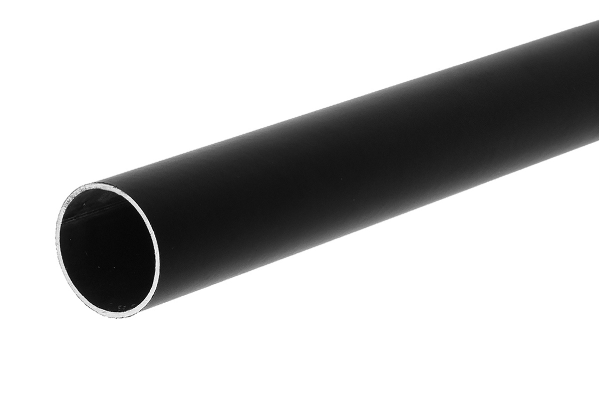 Труба D25 черная, толщина стенки 0,7 мм